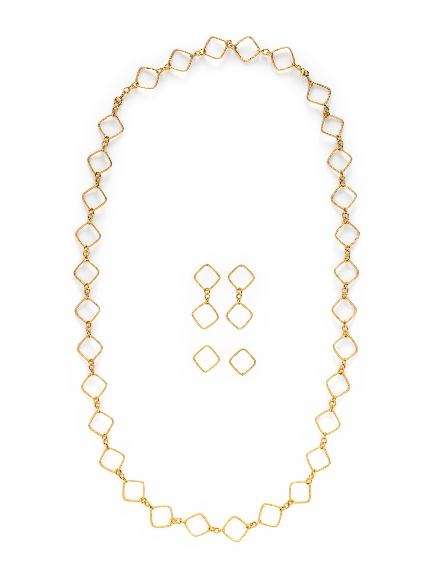 YELLOW GOLD JEWELRY SUITE