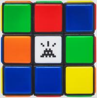 Invader (French, b. 1969) — Invaded Cube (from Rubikcubism ), 2023