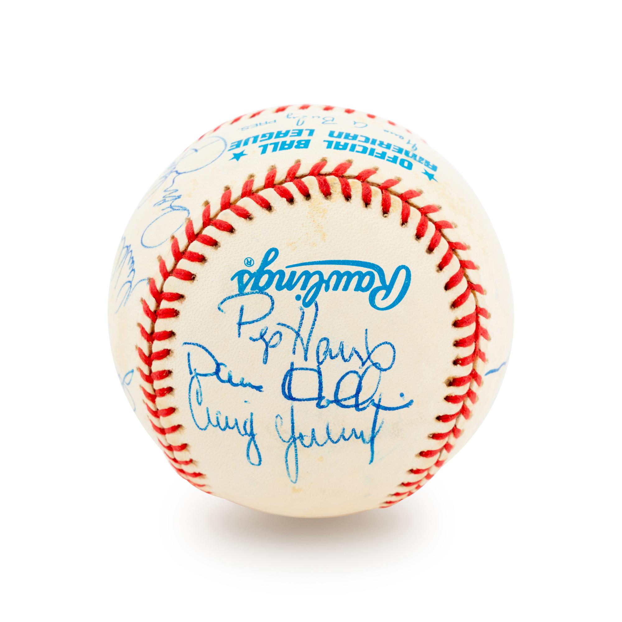A Group of 19 Los Angeles Angels Signed Baseballs,