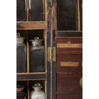 Mahogany medicine chest Reece & Co., London, England, early 19th century