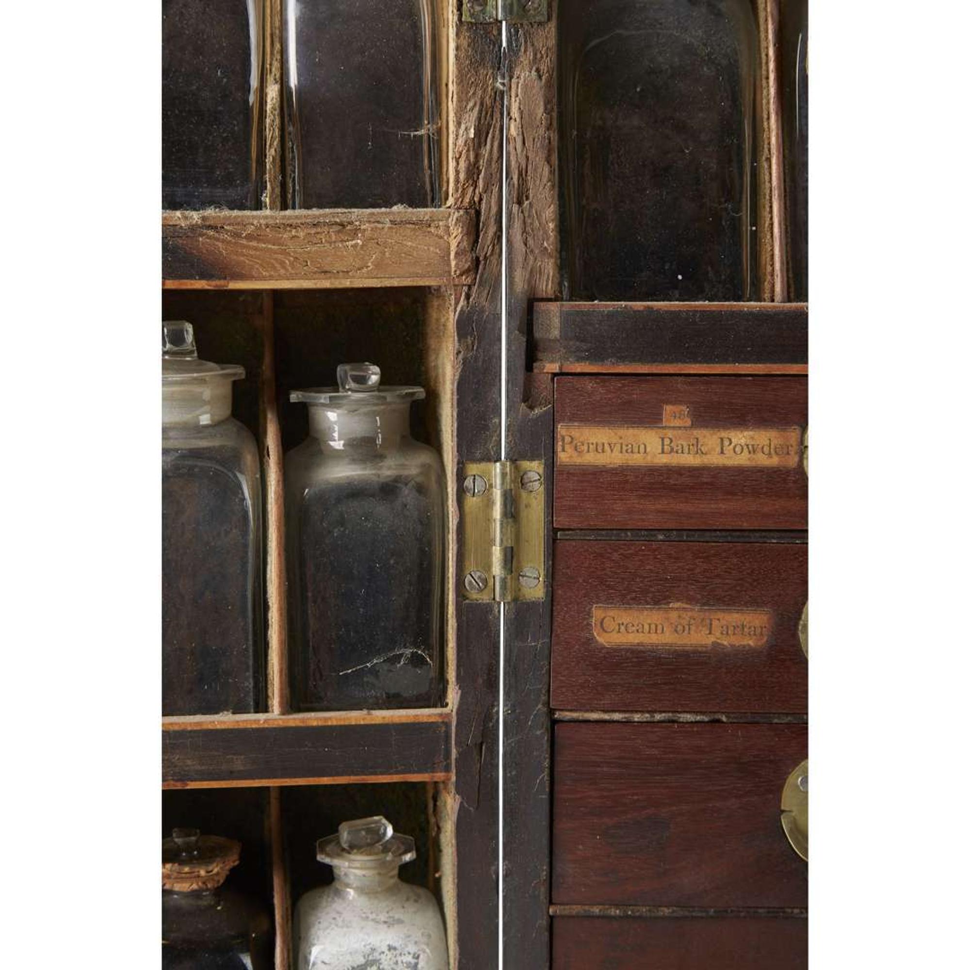 Mahogany medicine chest Reece & Co., London, England, early 19th century