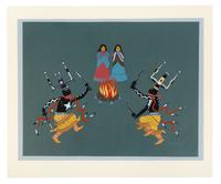Allan Houser 15 1/2 x 20 1/2 inches — (Chiricahua Apache, 1914-1994)