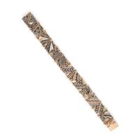 Aaron Macsai, Yellow Gold and Silver Geometric Bracelet
