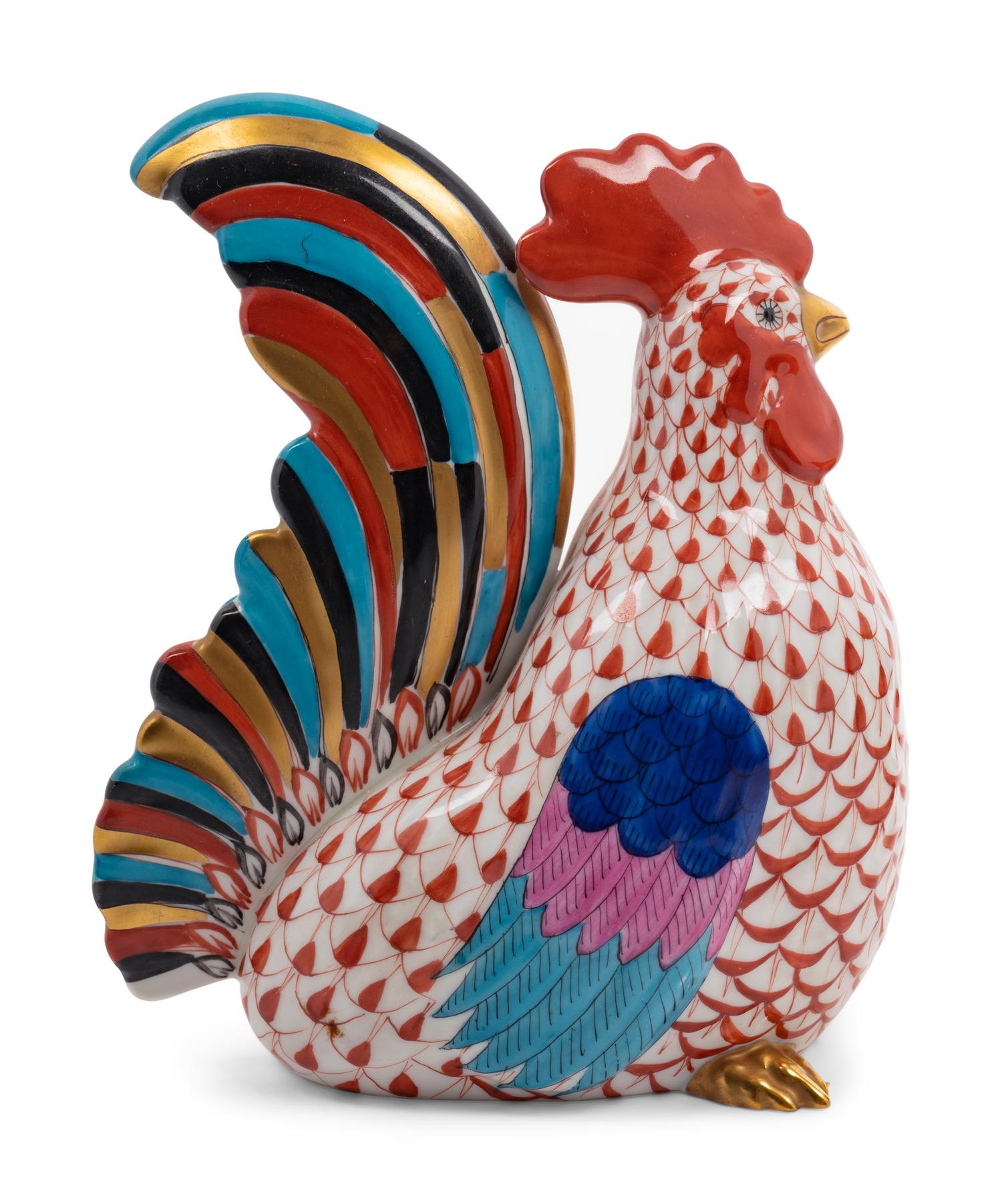Two Herend Porcelain Bird Figures