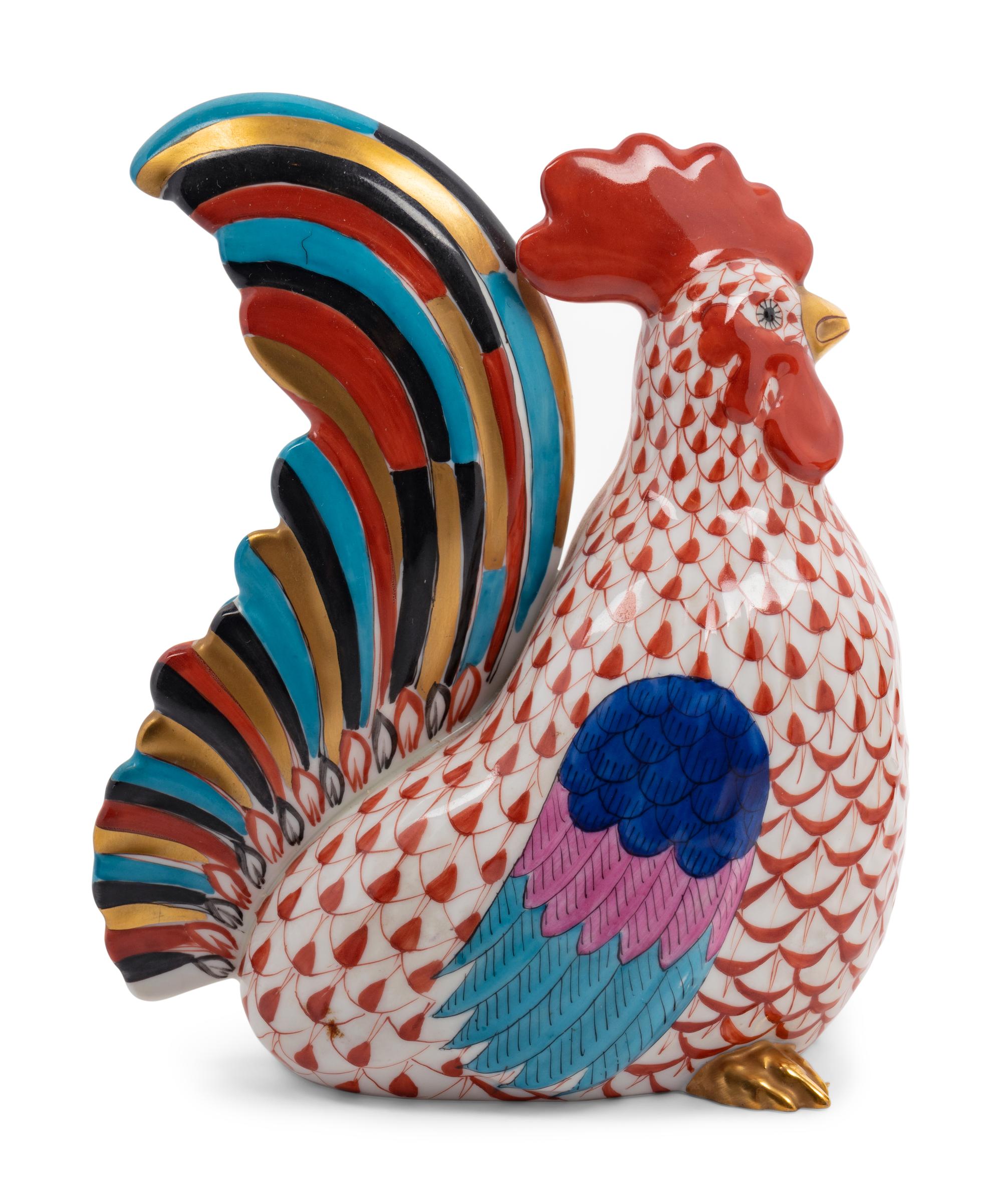 Two Herend Porcelain Bird Figures