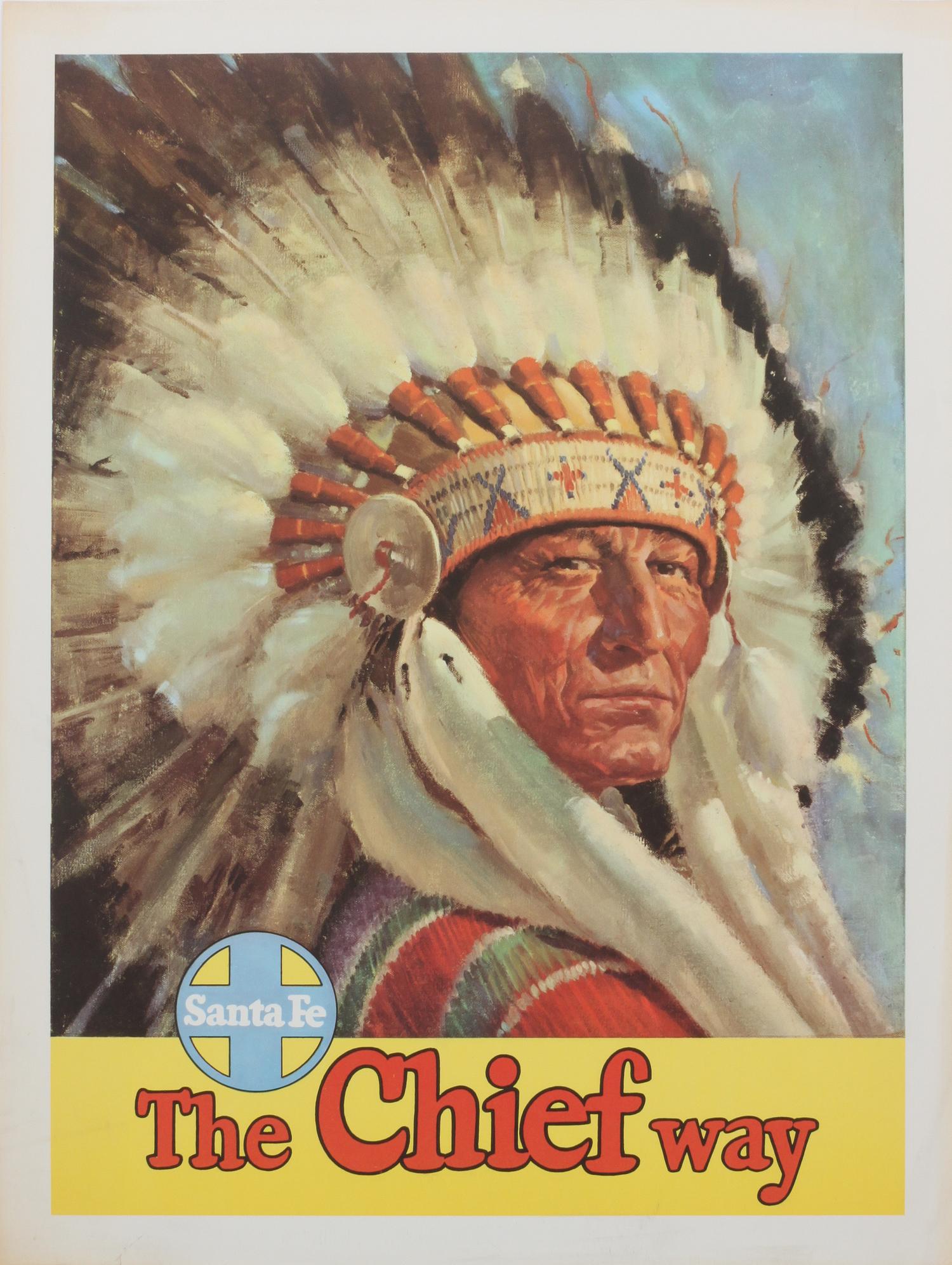 Three Santa Fe Railway Travel Posters Each 24 x 18 inches.