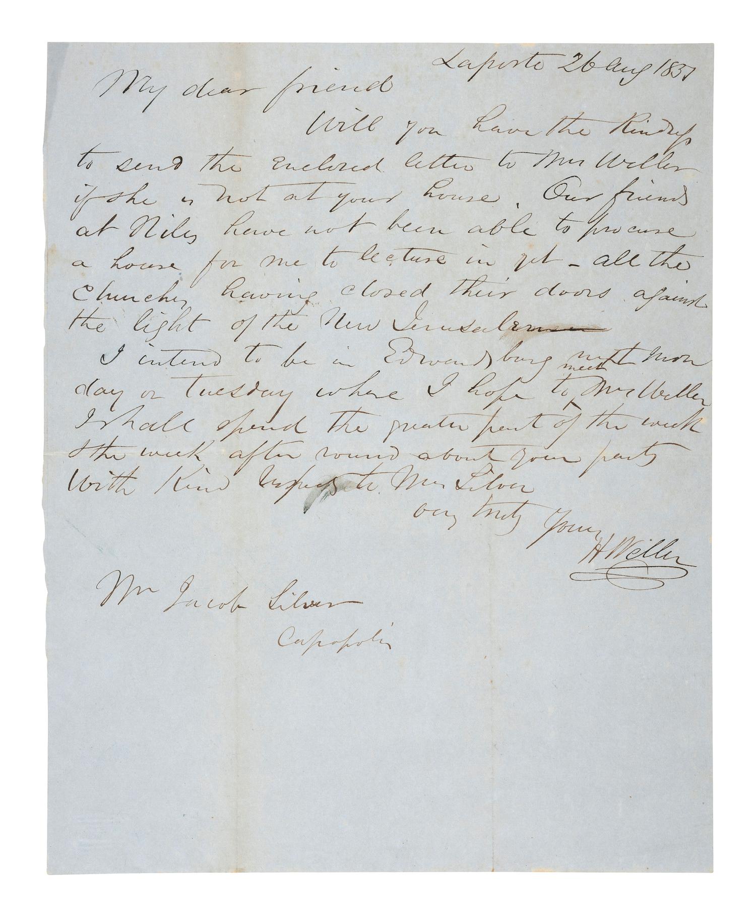 [MICHIGAN]. A group of documents related to Michigan merchant Asa Kingsbury, including: