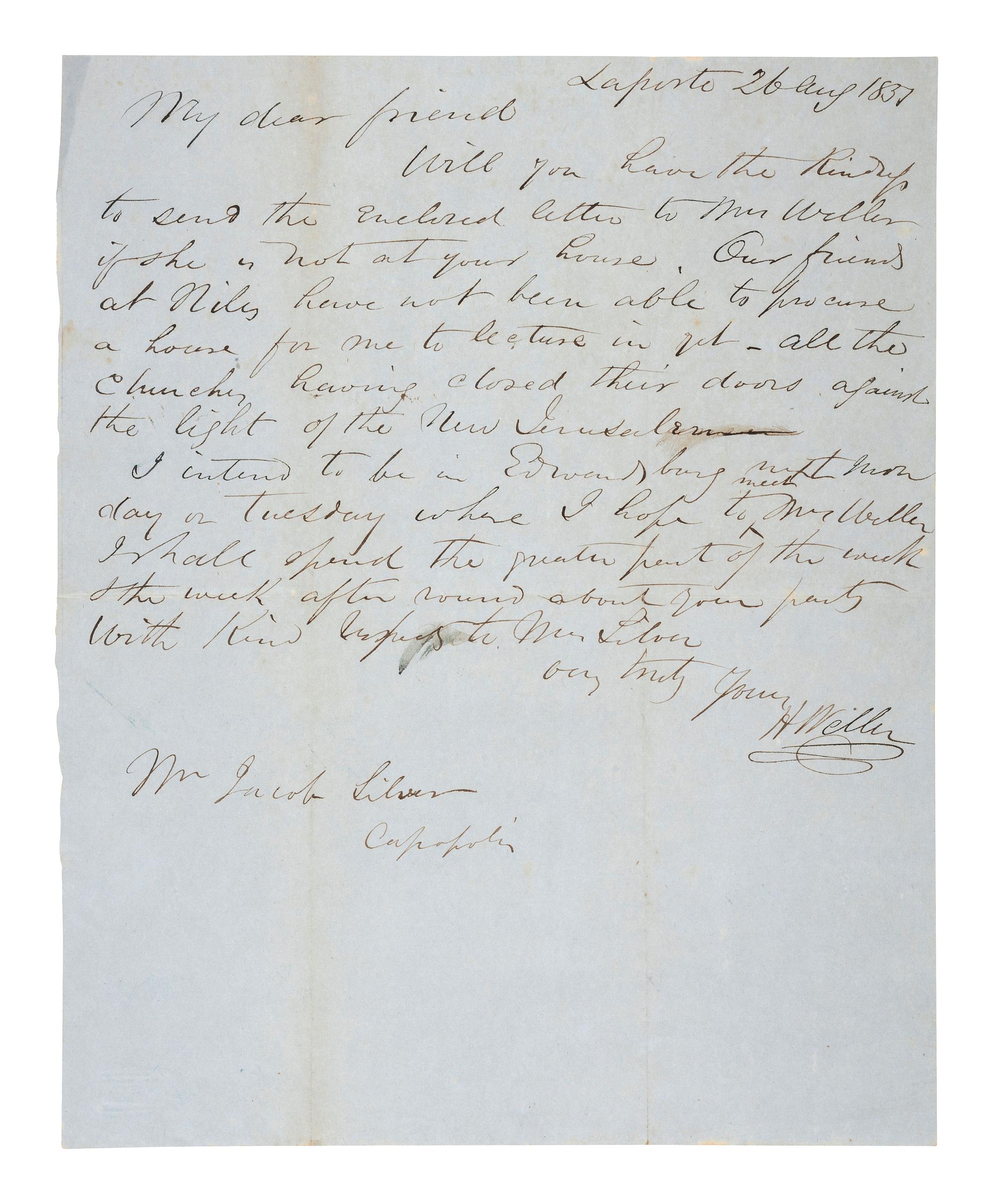 [MICHIGAN]. A group of documents related to Michigan merchant Asa Kingsbury, including: