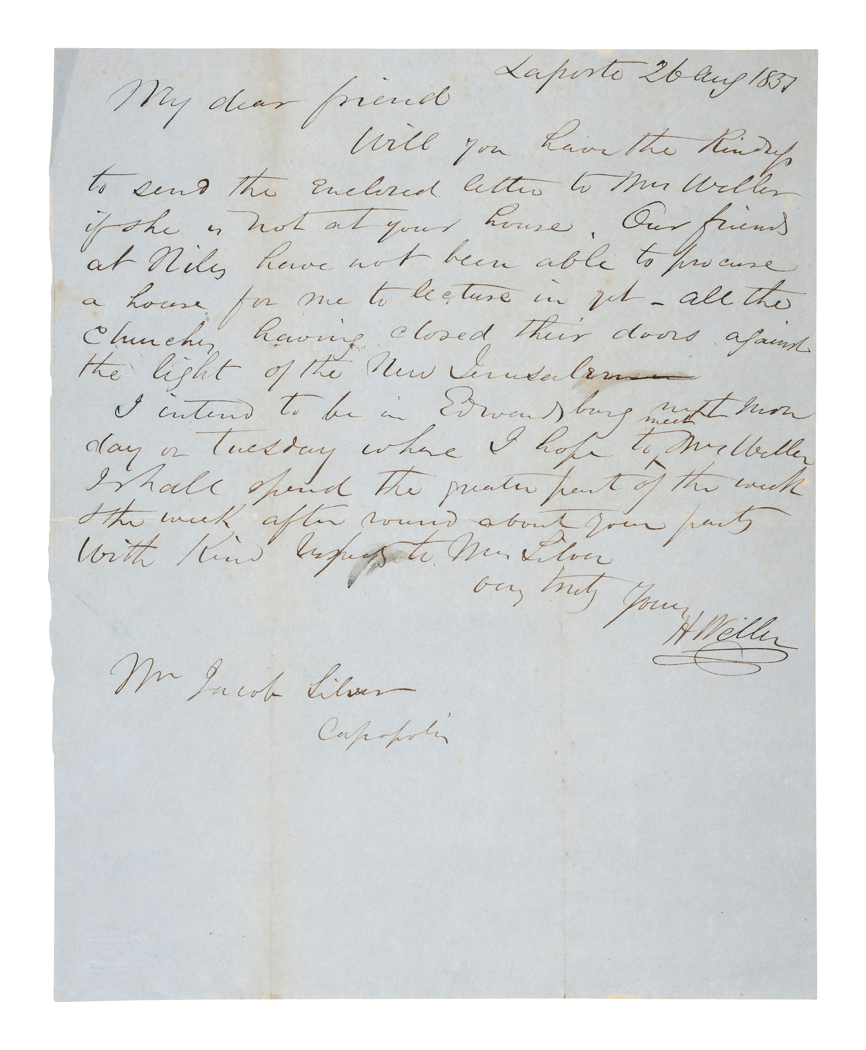 [MICHIGAN]. A group of documents related to Michigan merchant Asa Kingsbury, including: