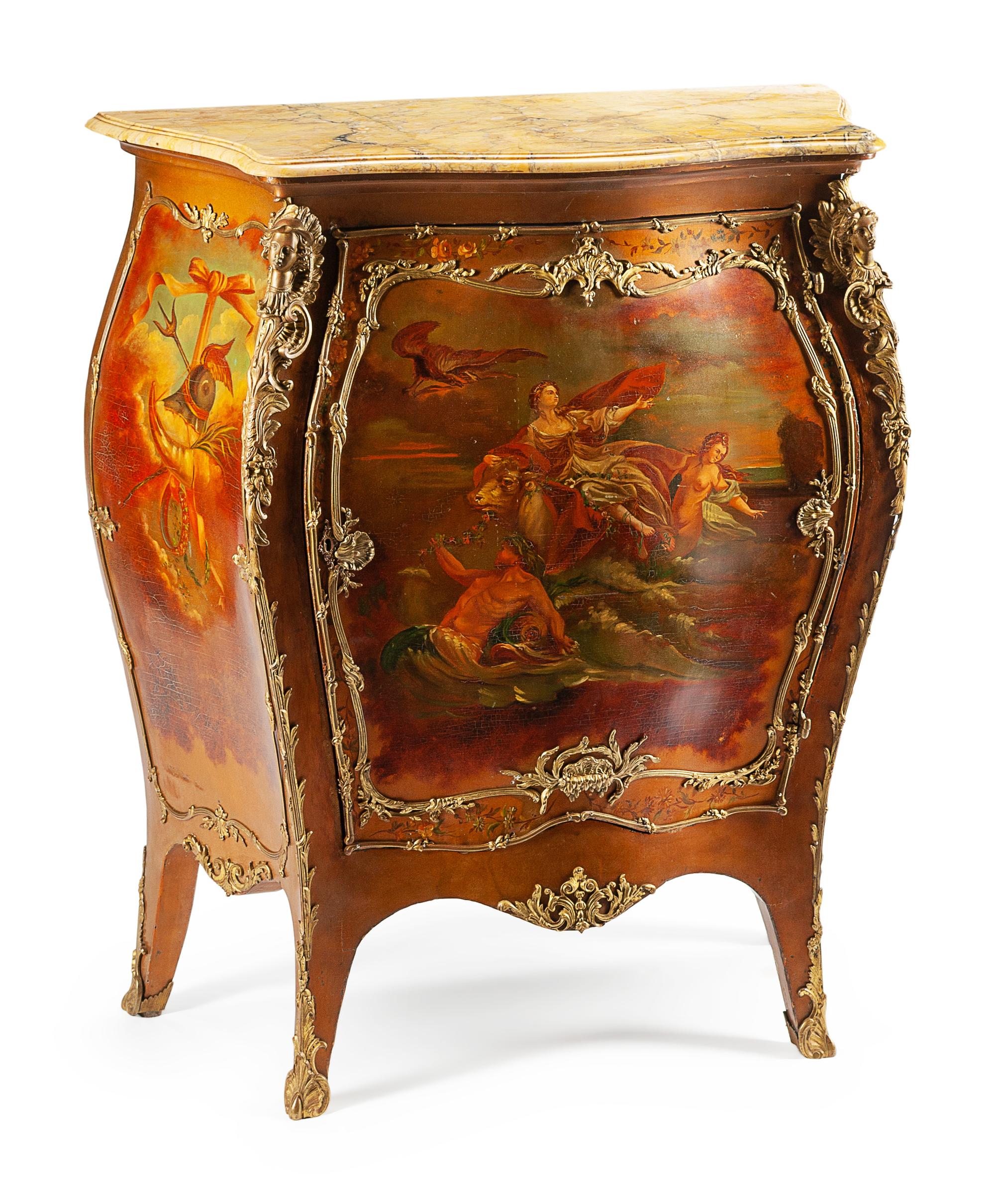 A Louis XV Style Vernis Martin Mueble d'Appui
