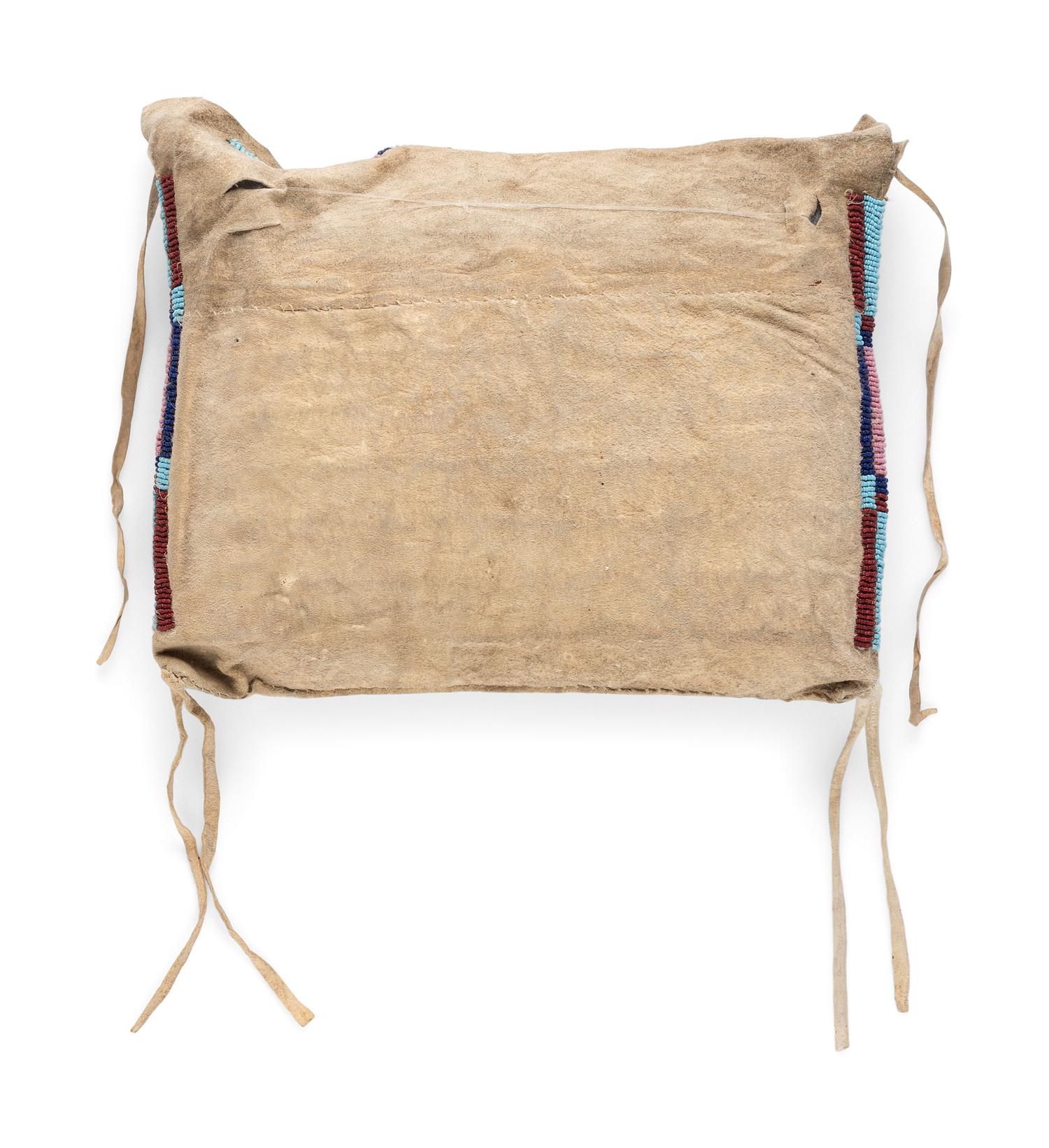Apsáalooke [Crow] Buffalo Hide Beaded Work Bag