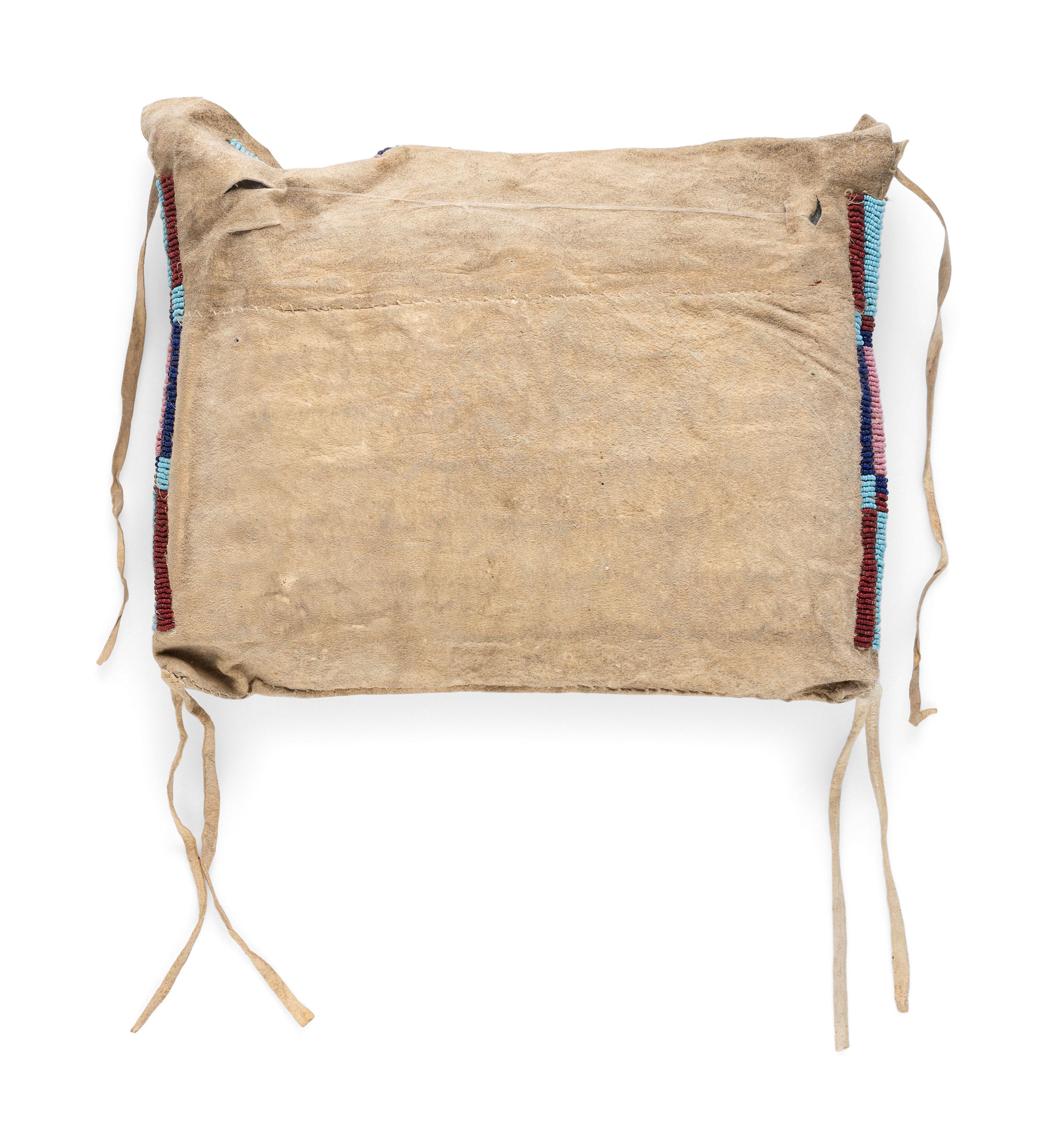 Apsáalooke [Crow] Buffalo Hide Beaded Work Bag