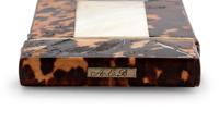 An English Tortoise Shell and Mother-of-Pearl Mounted Card Case