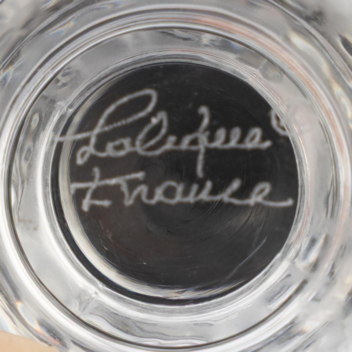 A Lalique Louvre Stemware Service