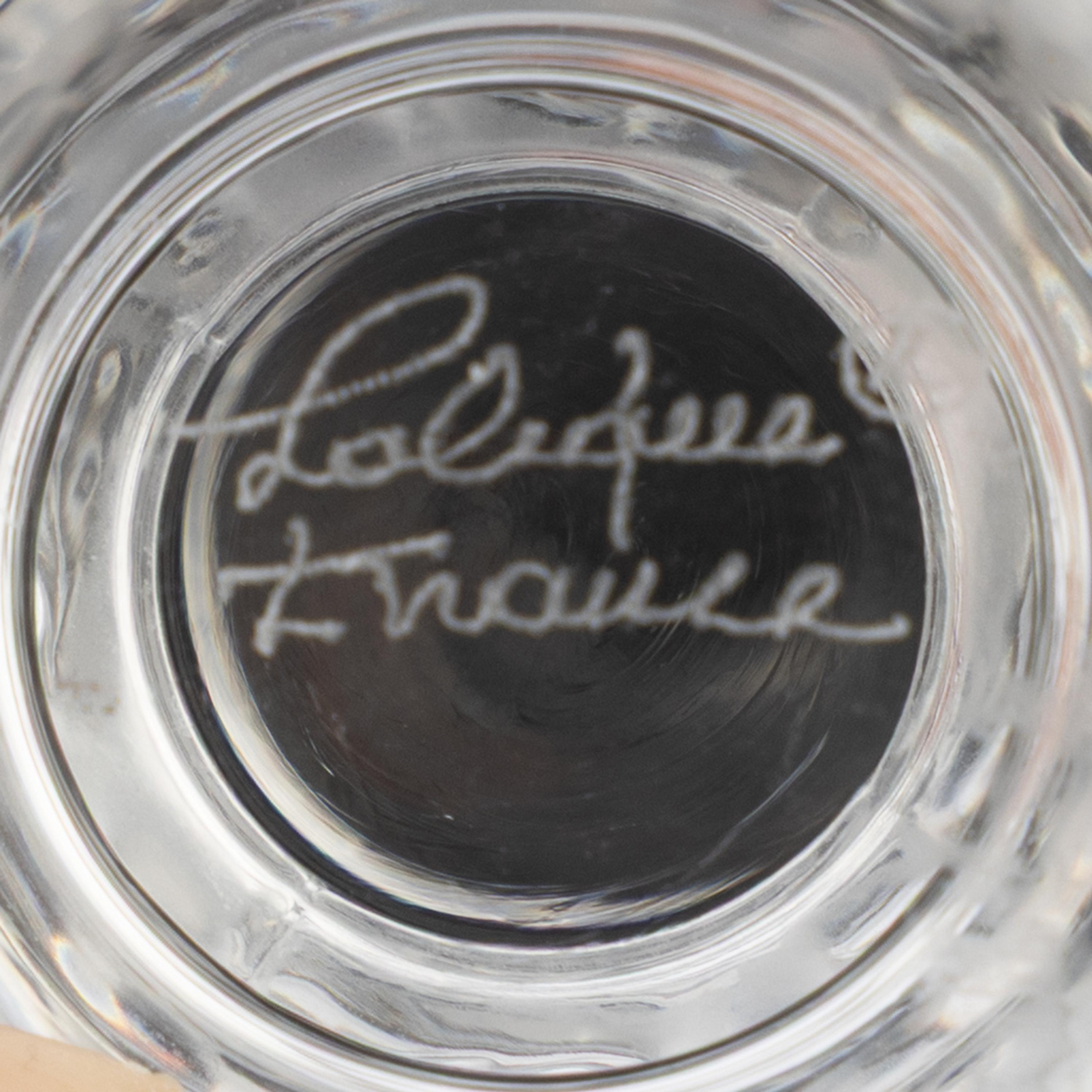 A Lalique Louvre Stemware Service