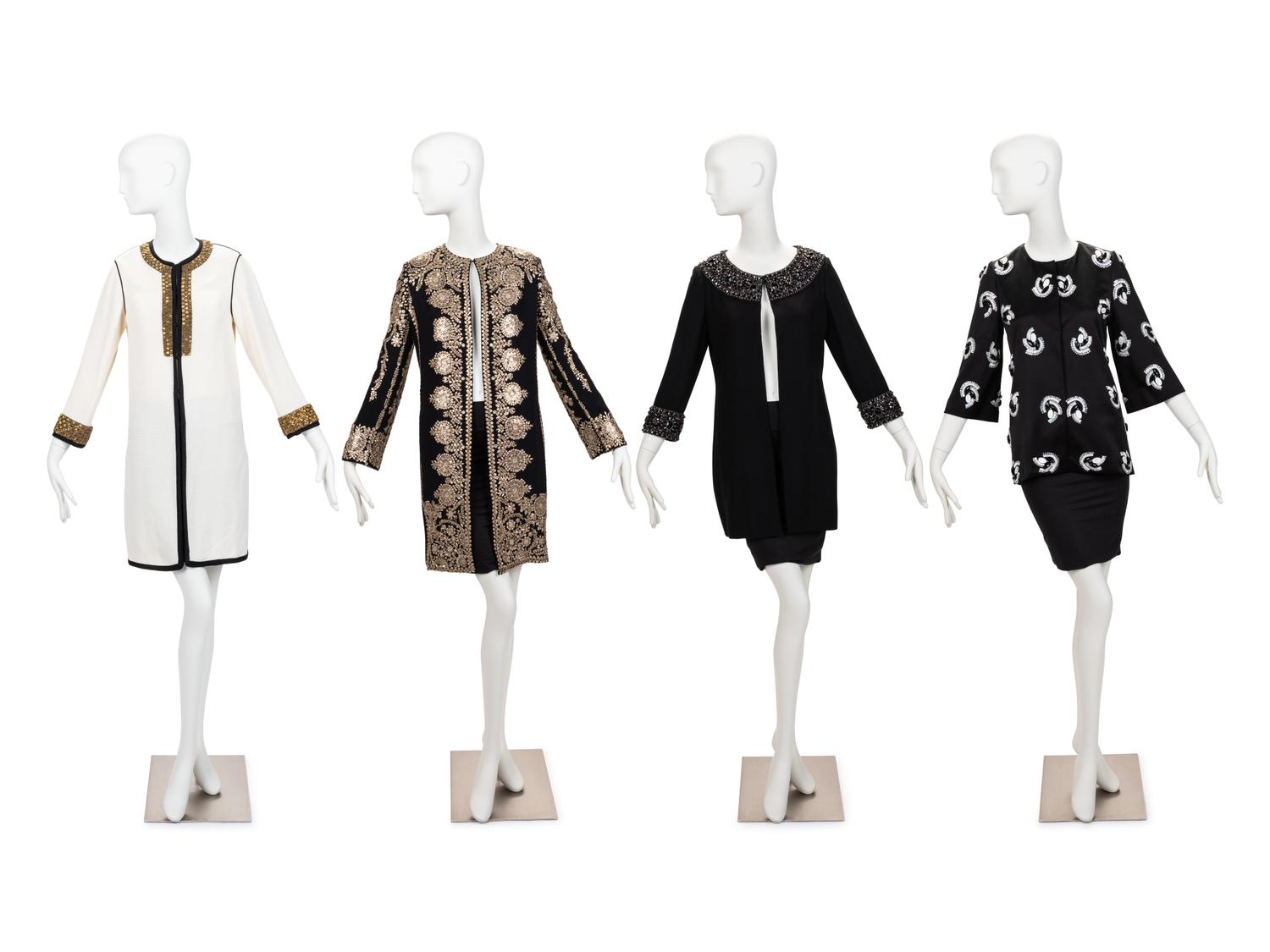 Four Embroidered Jackets: One Marchesa, One Etro, Two Naeem Khan, 2000-10s