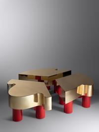 Golden Clover Coffee Table, 2013 Edition Galerie Diane de Polignac Edition of 8