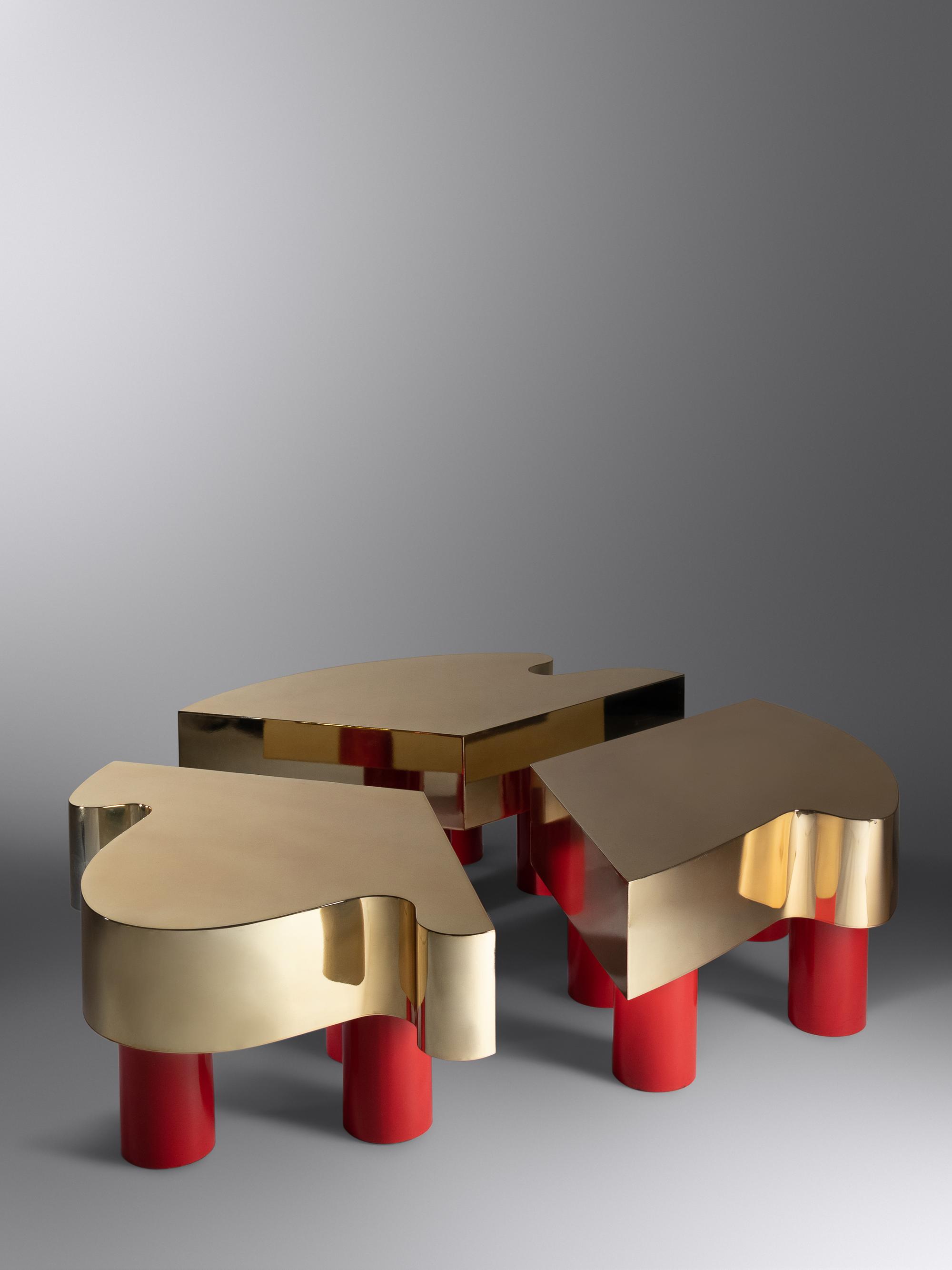 Golden Clover Coffee Table, 2013 Edition Galerie Diane de Polignac Edition of 8