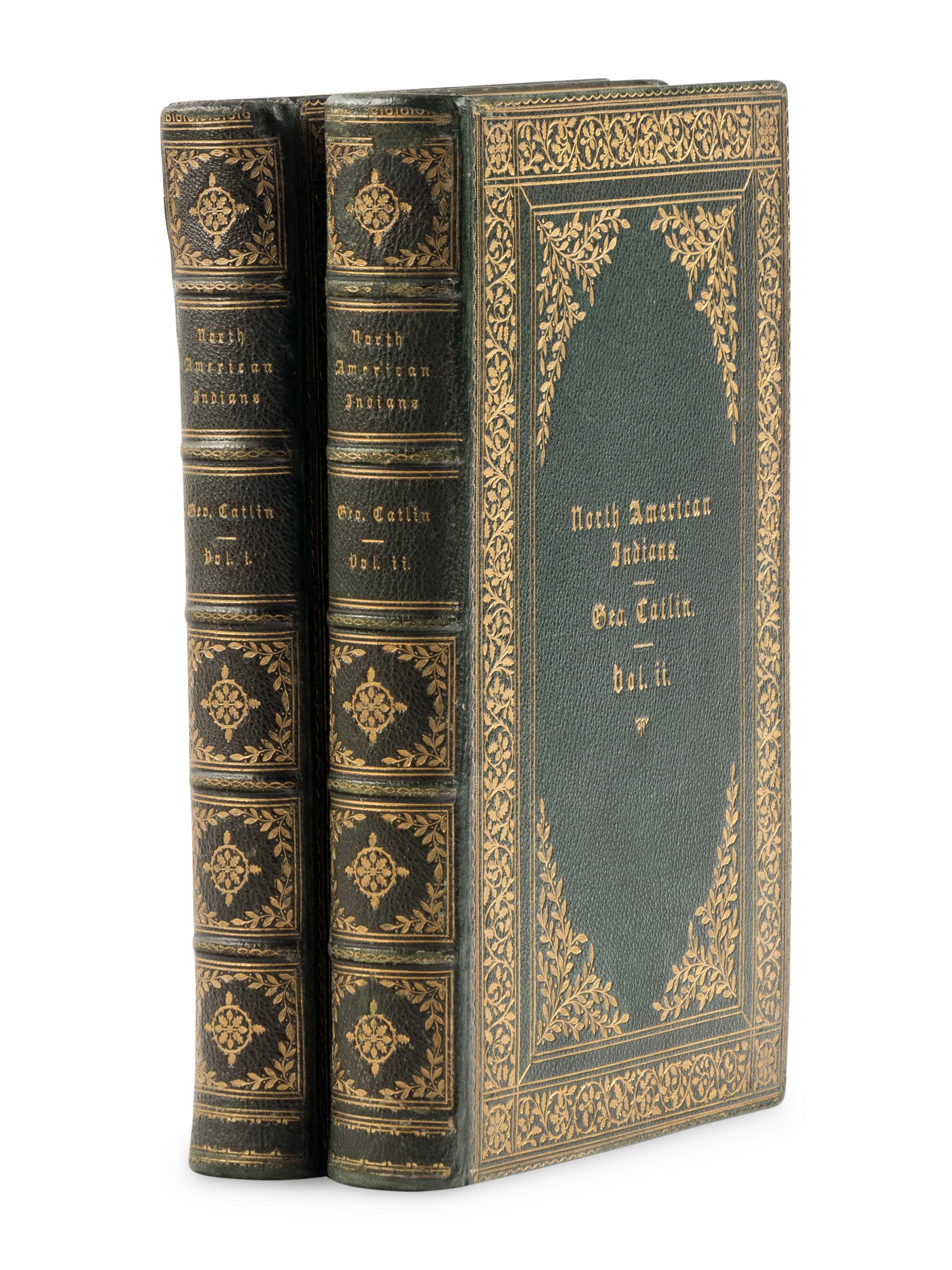 [AMERICANA]. CATLIN, George (1796-1872). Letters and Notes on the Manners, Customs, and Condition of the North American Indians . London: Published by the Author, 1841.