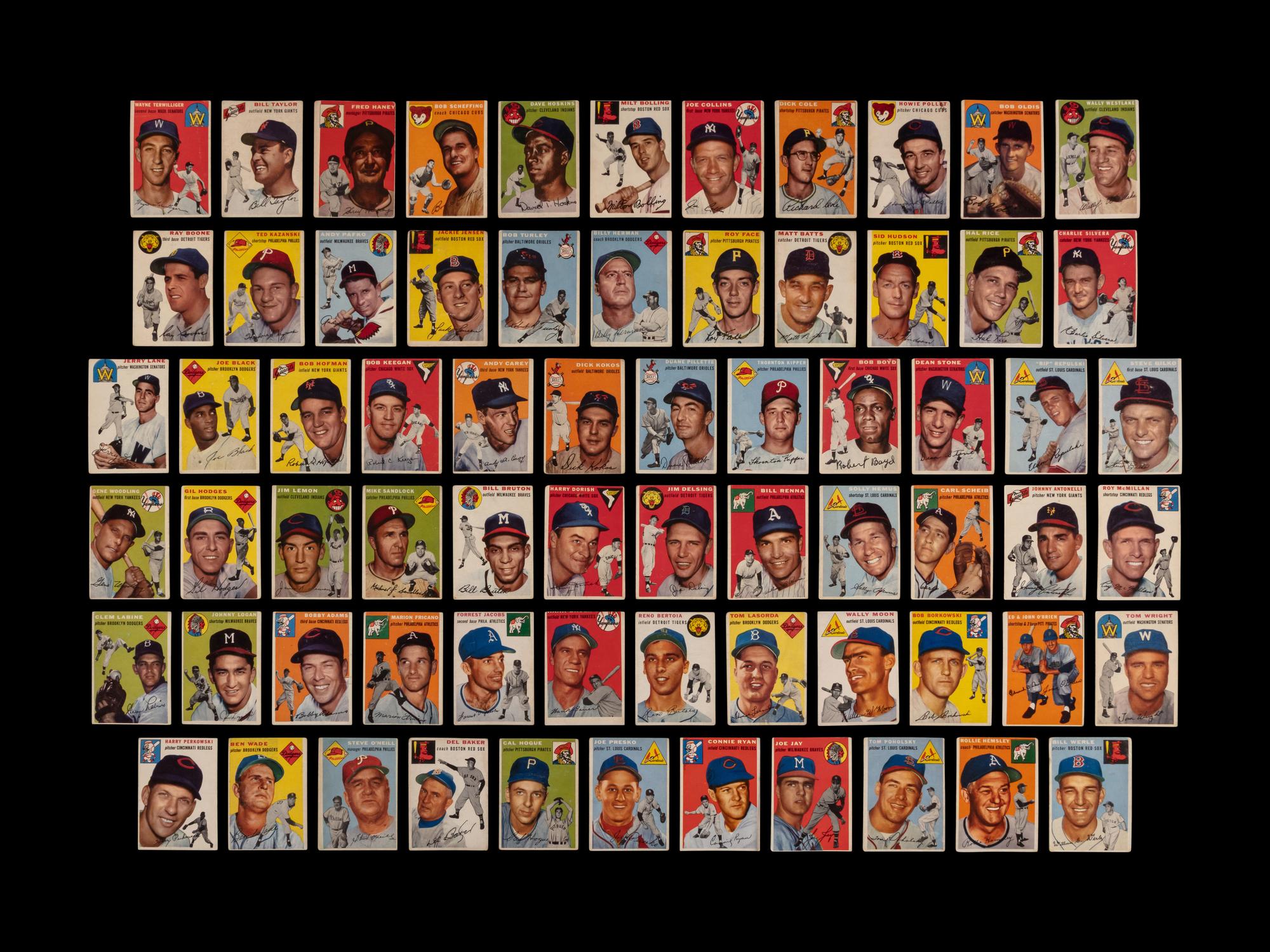 A Near Set of 1954 Topps Baseball Cards (243/250)