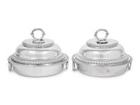 A Pair of George III Silver Covered Entrée Dishes