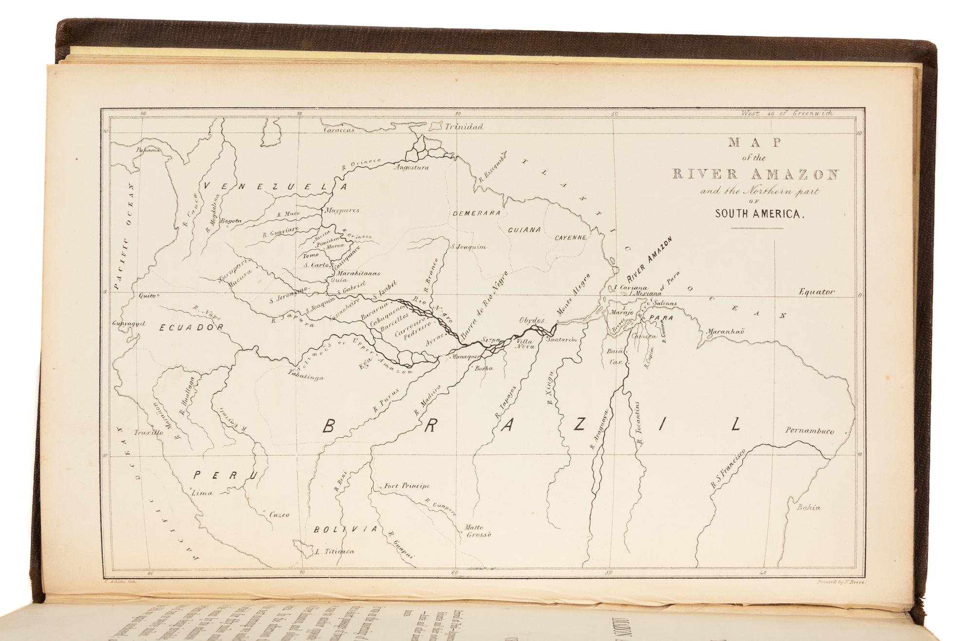 WALLACE, Alfred Russel (1823-1913). A Narrative of Travels on the Amazon and Rio Negro. London, 1853. FIRST EDITION.