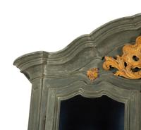 A French or Italian Painted Vitrine Cabinet