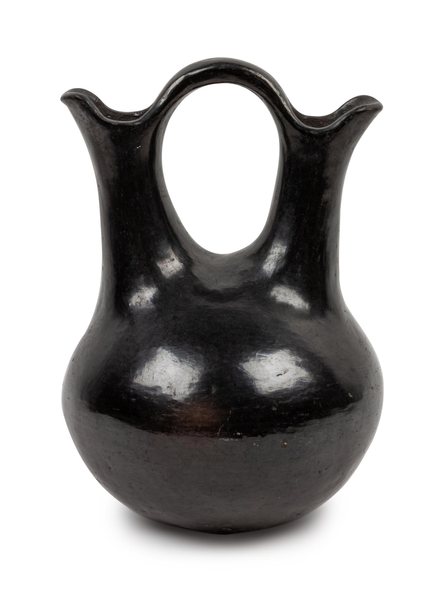 Santa Clara Blackware Wedding Vase