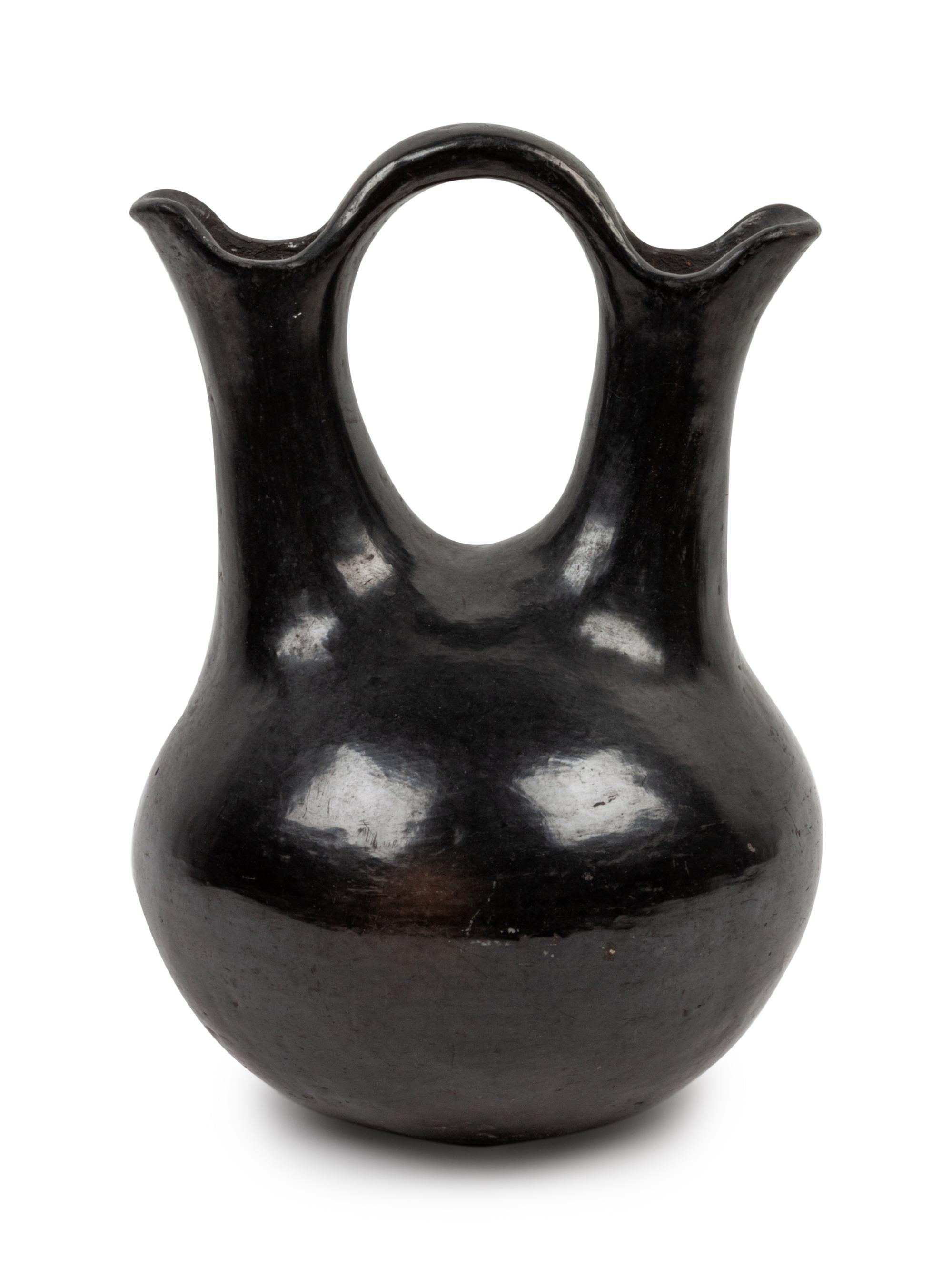 Santa Clara Blackware Wedding Vase