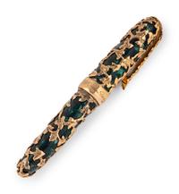 Secretary Madeleine Albright's Green Embossed Leather Desk Set and a Jean Pierre-Lepine Limited Edition Hédéra Fountain Pen