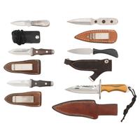 Alex J. Collins Bowie Knife with Five Assorted Boot Knives