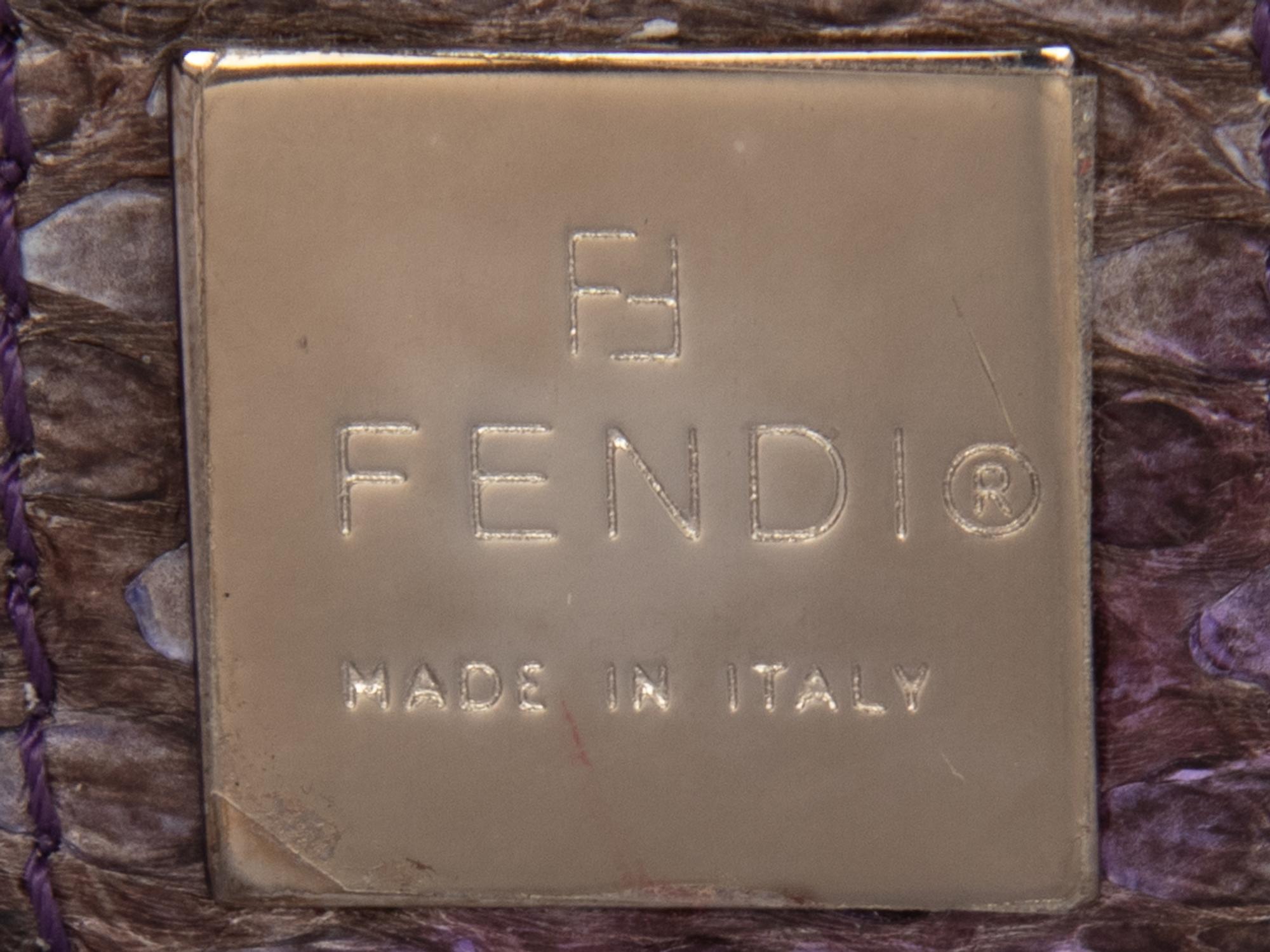 Two Fendi Python Totes