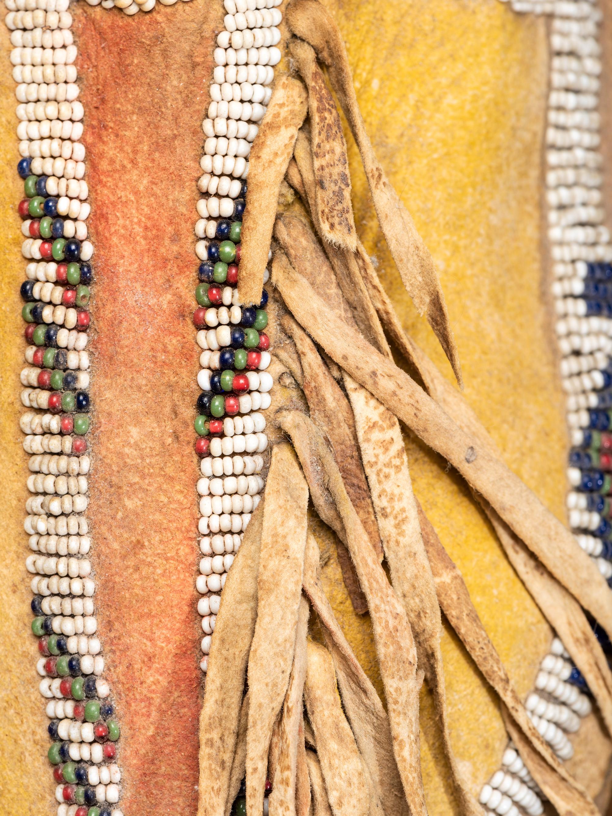 Kiowa Beaded Hide Moccasins