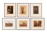[Native American]. Curtis, Edward S. (1868-1952). A group of 6 large photogravures, comprising: