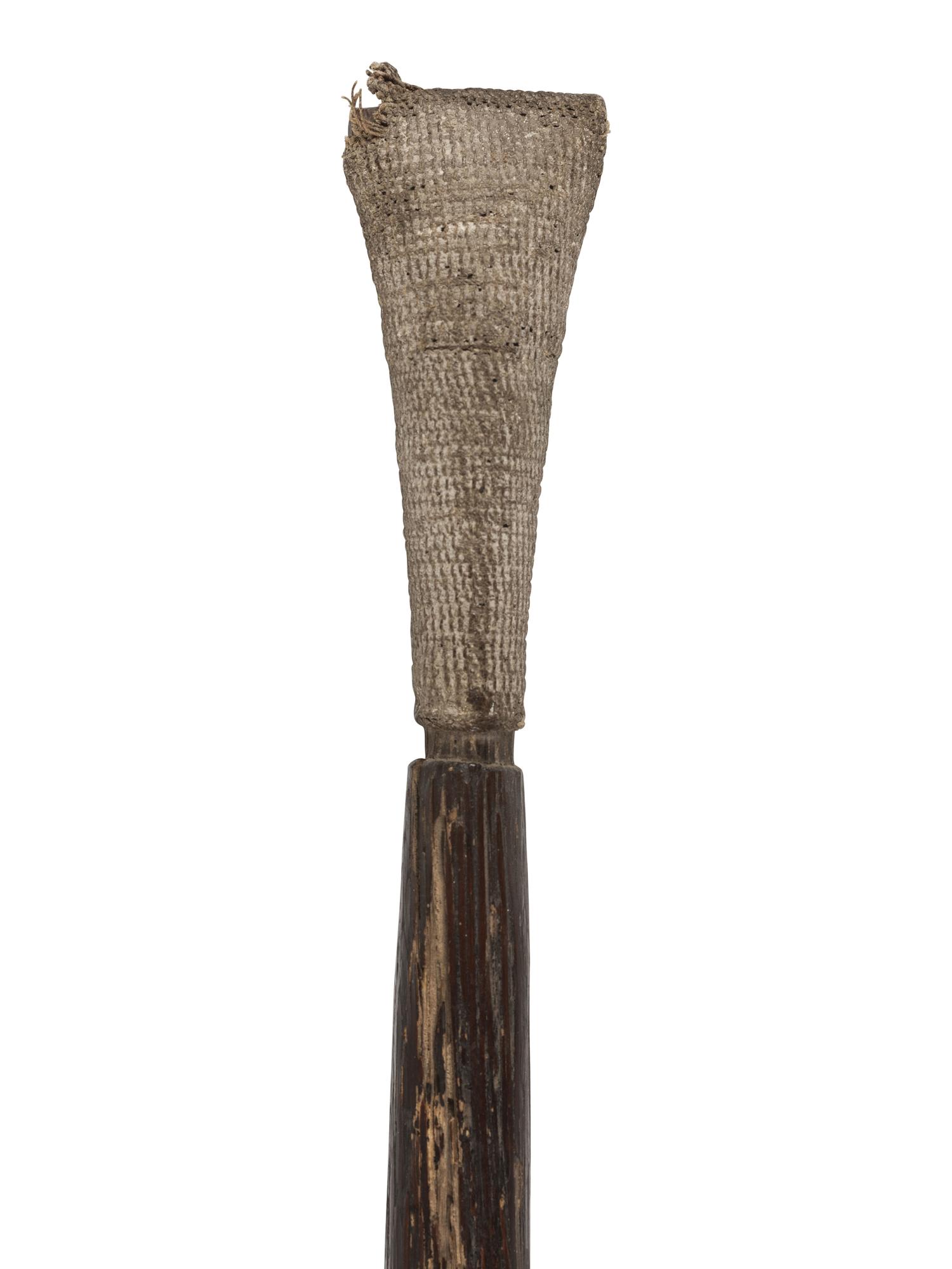 Polynesian Canoe Paddle, with Carved Decorations