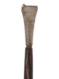 Polynesian Canoe Paddle, with Carved Decorations