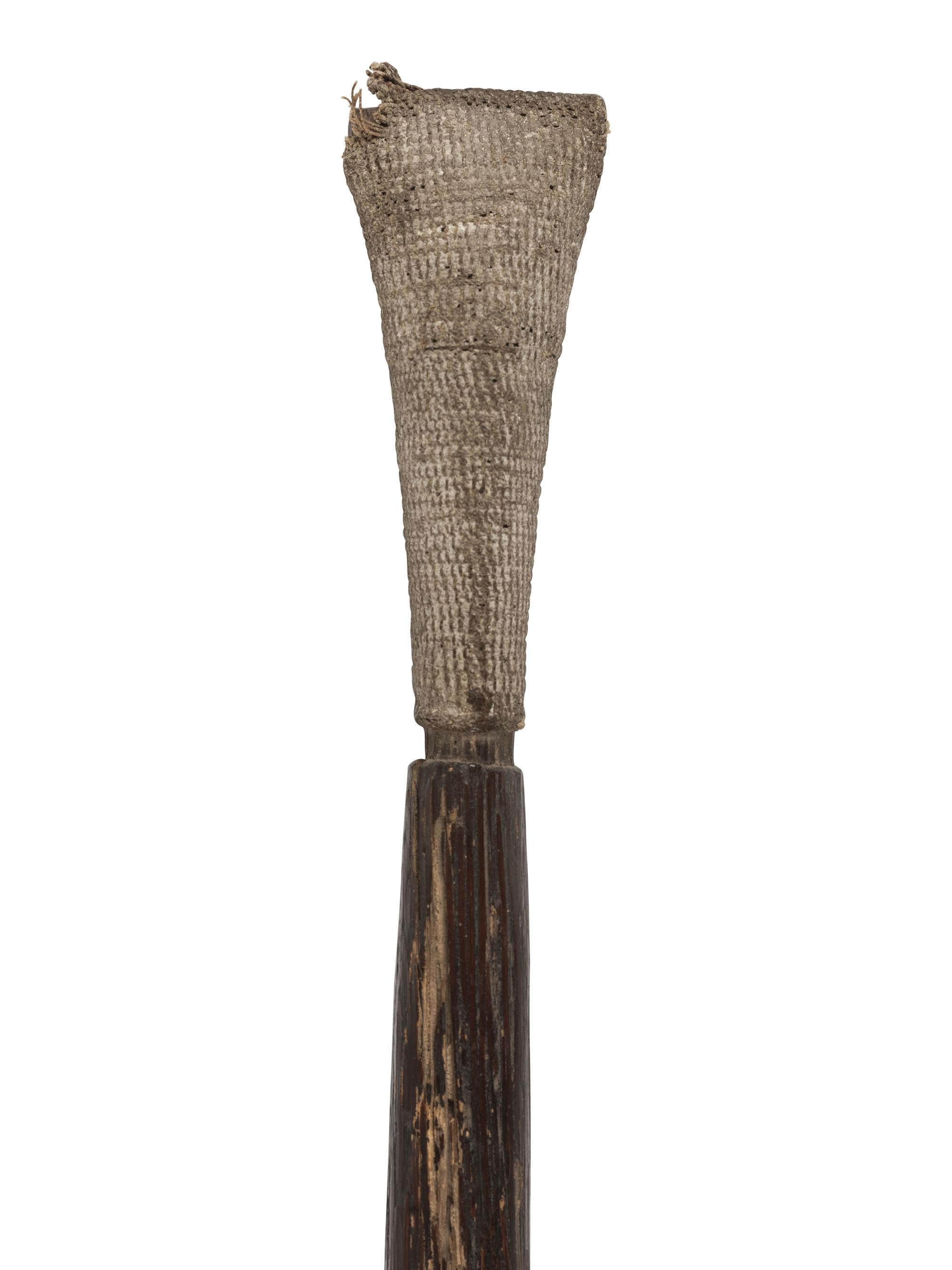 Polynesian Canoe Paddle, with Carved Decorations