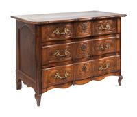A Provincial Louis XV Walnut Commode