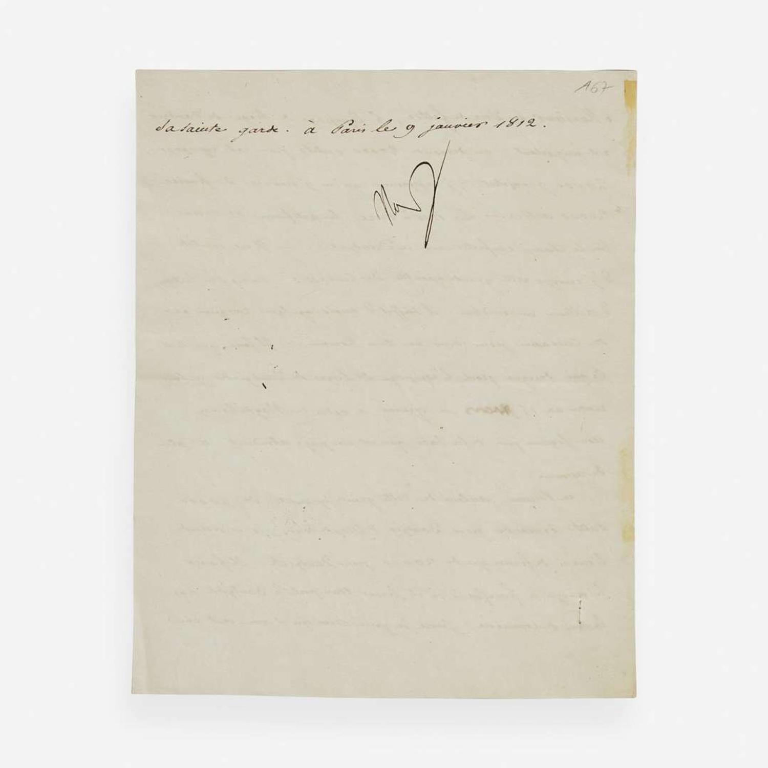 Bonaparte, Napoleon Manuscript Letter, signed
