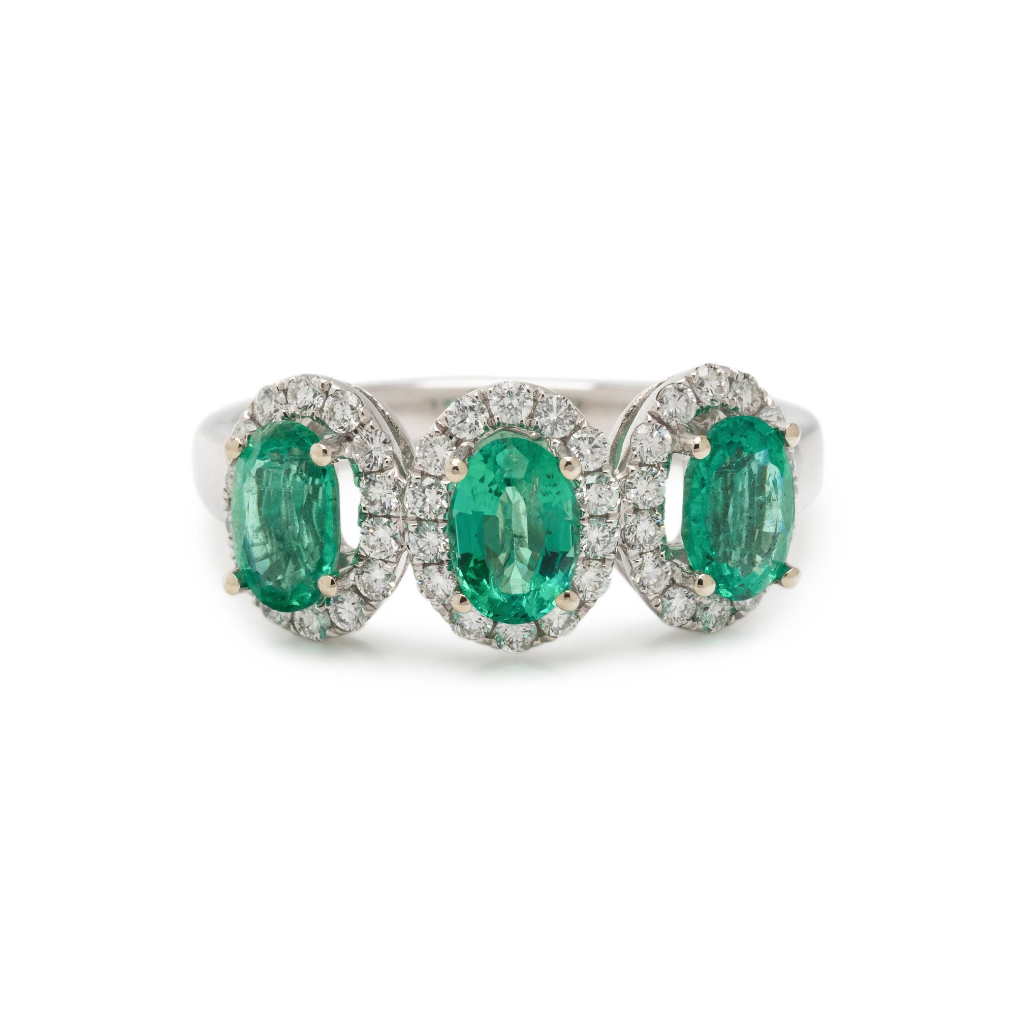 EMERALD AND DIAMOND RING