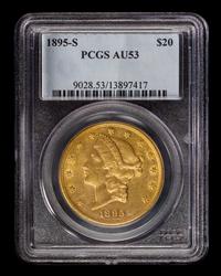 A United States 1895-S Liberty Head $20 Gold Coin