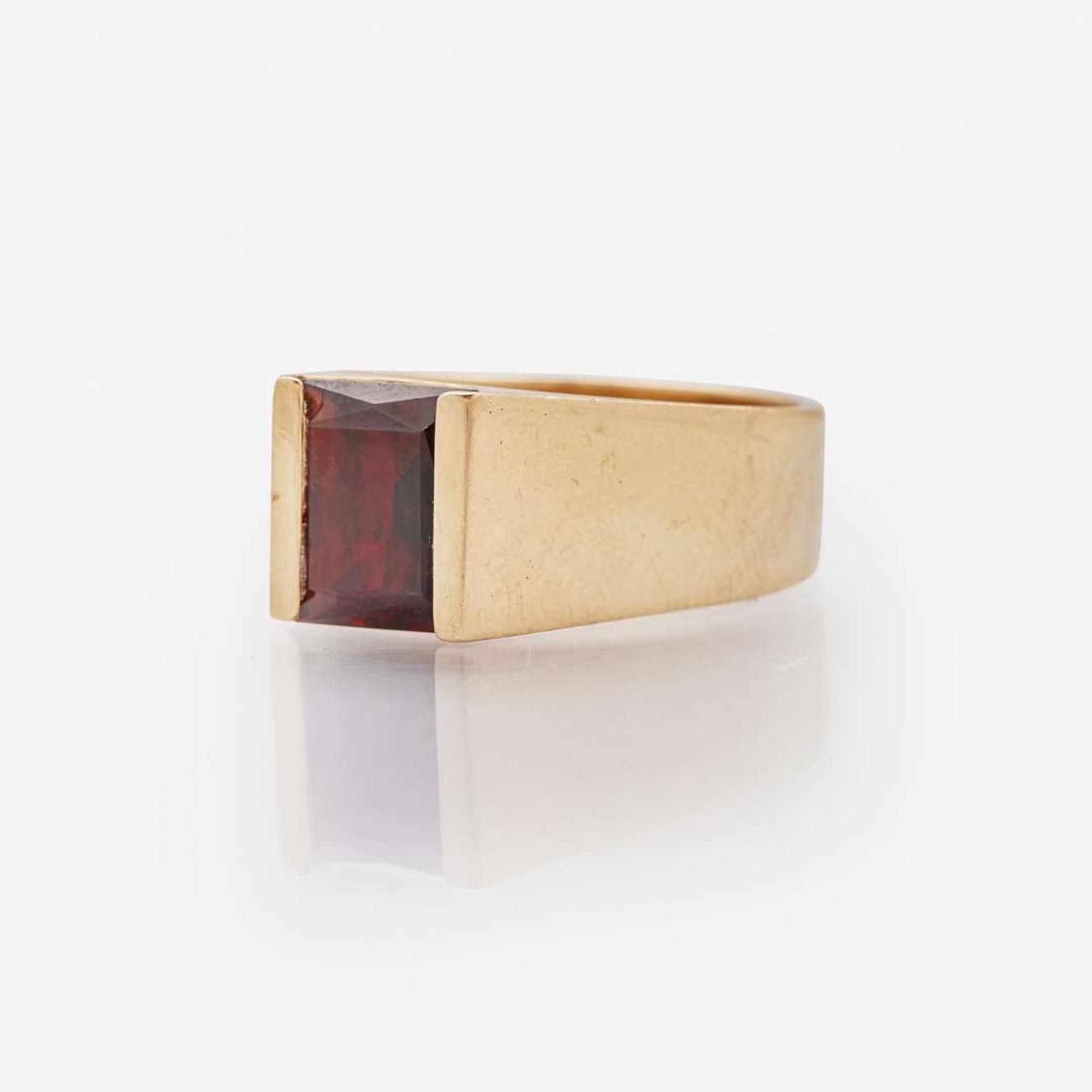 Two Men's 14K Yellow Gold Rings
