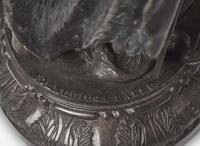 An bronzed zinc allegorical figure of America, Cornelius & Baker, Philadelphia, PA, circa 1855