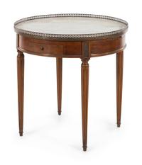 A Louis XVI Style Mahogany Bouillotte Table