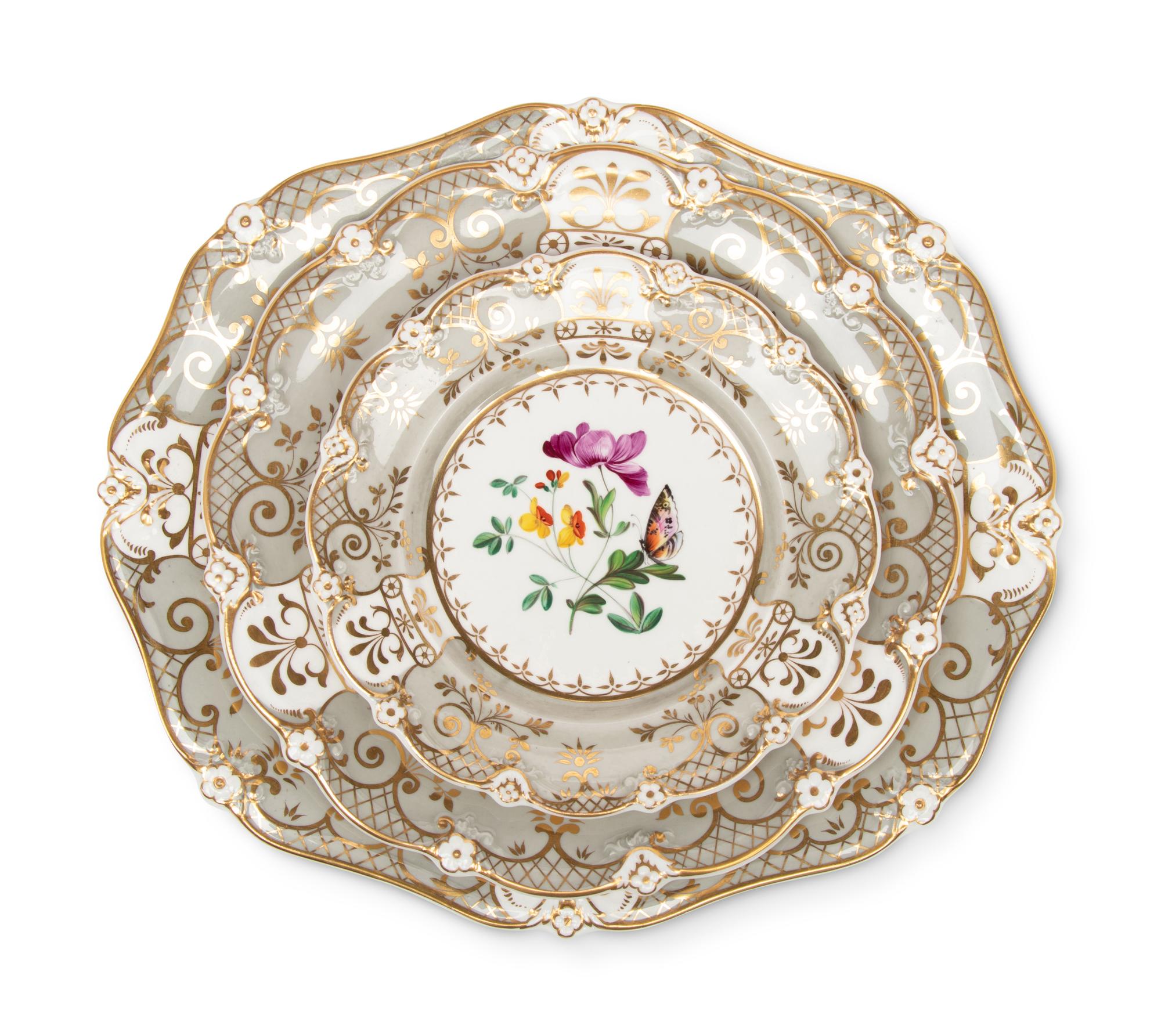 A Ridgway Porcelain Dinner Service