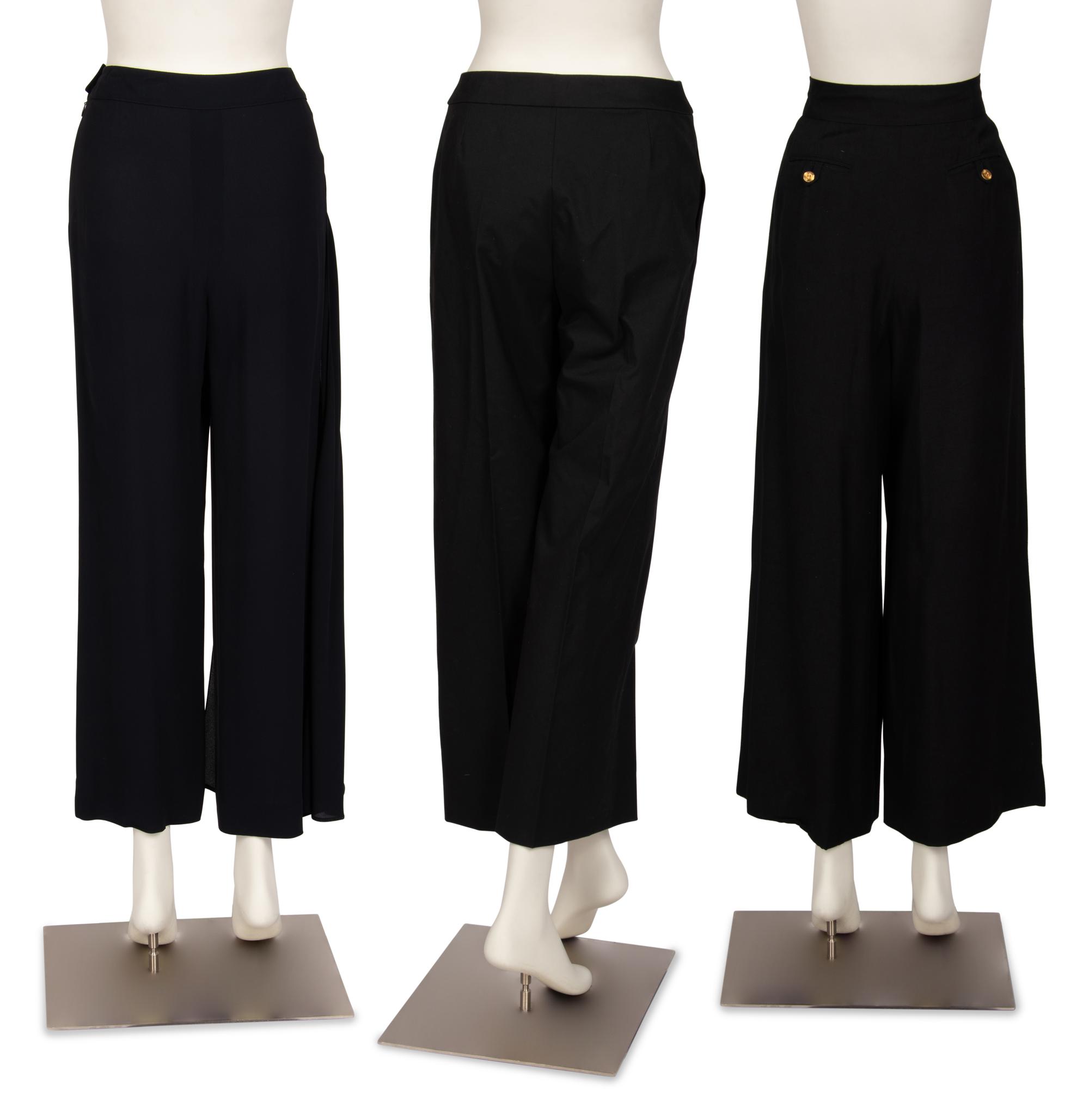 Three Black Chanel Pants, 1990-2002
