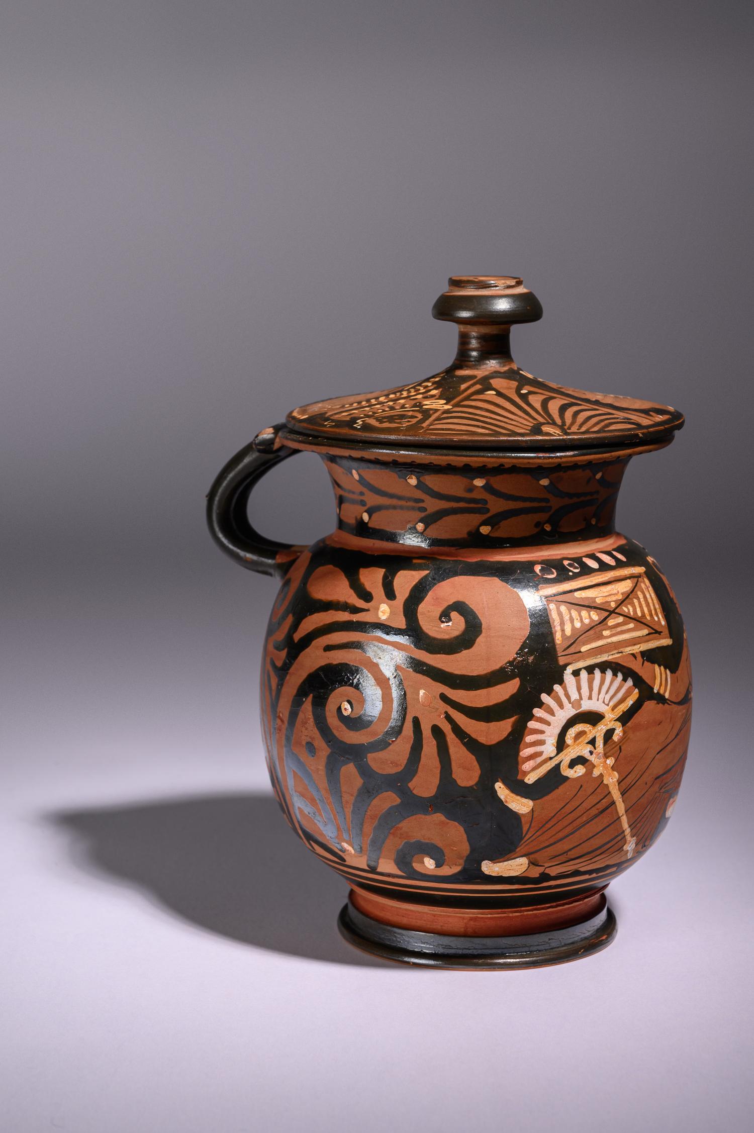 An Apulian Red-Figured Lidded Oinochoe