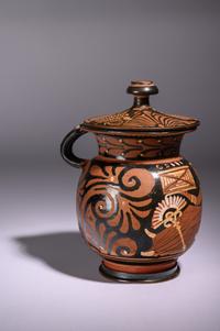 An Apulian Red-Figured Lidded Oinochoe