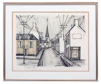 Bernard Buffet (French, 1928–1999) Rue de village , circa…