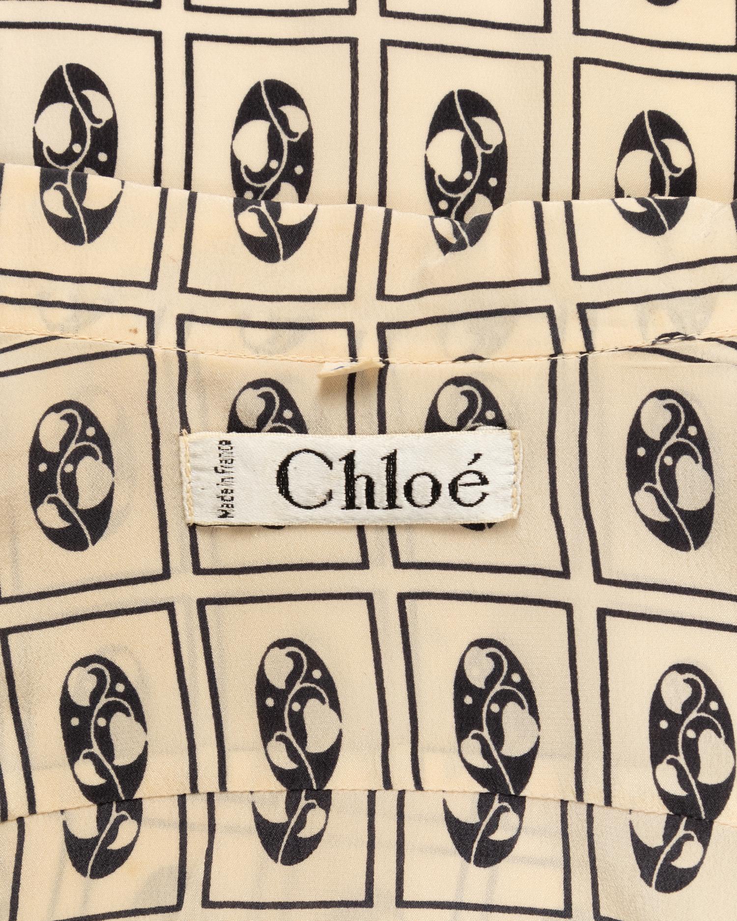 Five Silk Designer Blouses: One Louis Féraud, One Gucci, One Chloé, One Valentino Two-Piece Ensemble, and One Galanos, 1980s